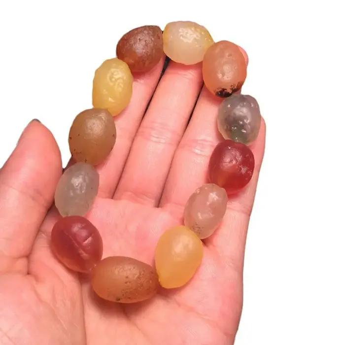Alxa – Bracelet en pierre d'agate Gobi colorée