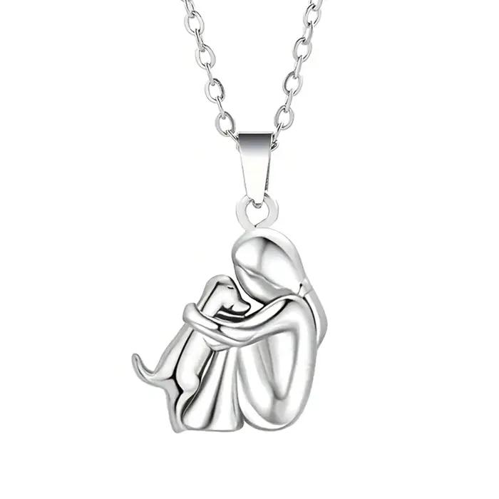 Mode femmes et chien collier mignon petite fille chiot pendentifs colliers Animal bijoux pour animaux de compagnie