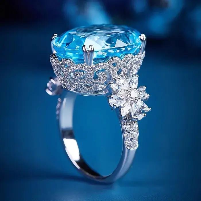Bague en argent sterling 925 avec diamant champagne pour femmes, engagement, cérémonie, luxe, bijoux classiques, occasions spéciales