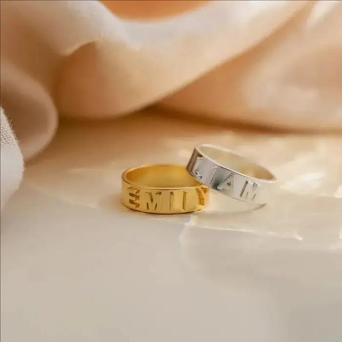 Bague personnalisée en acier inoxydable 304 premium pour homme et femme, alliance de mariage, bagues de fiançailles, bagues de couple, bagues de promesse, bagues de date, bagues de travail, bagues de voyage, bagues pour célébrations, bagues pour anniversaires, bagues pour fêtes