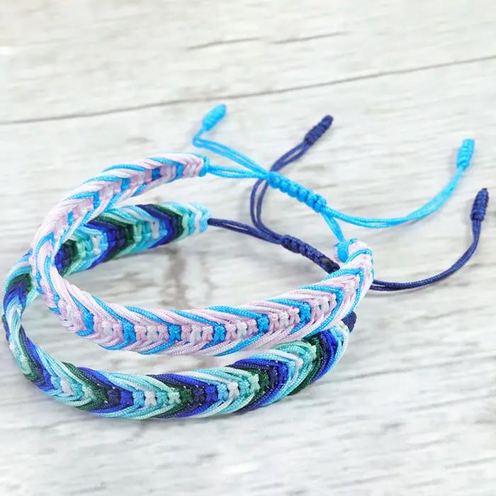 Bracelet Boho Chic en Polyester Tressé pour Homme et Femme