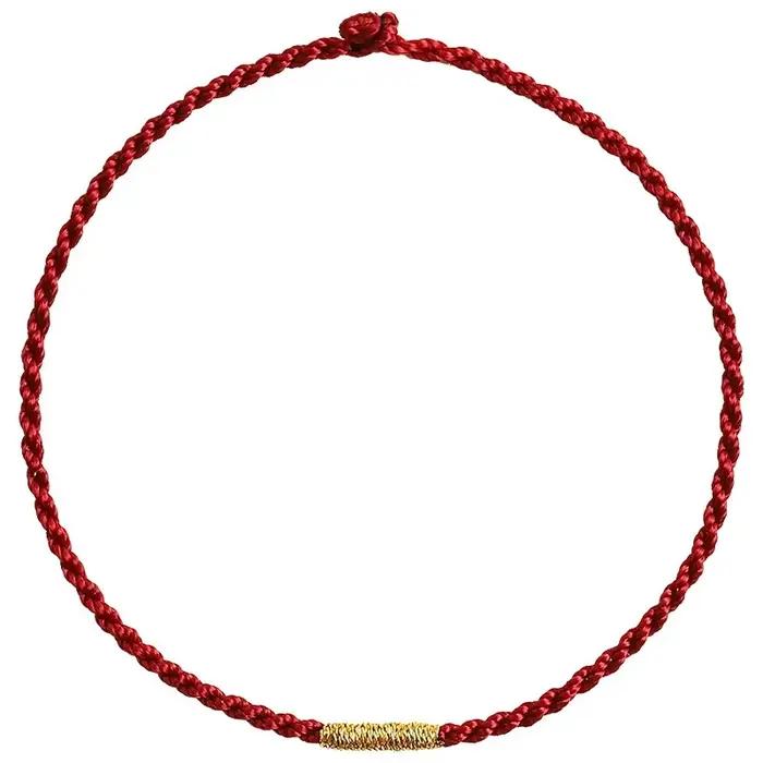 Bracelets tressés rouges ultra-fins pour femmes, hommes et couples – Nouveauté 2026 – Bracelets en fil rouge pour cadeaux de l'année du Zodiaque Chinois