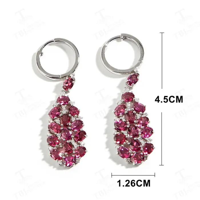 Boucles d'Oreilles Pendantes en Argent pour Femme