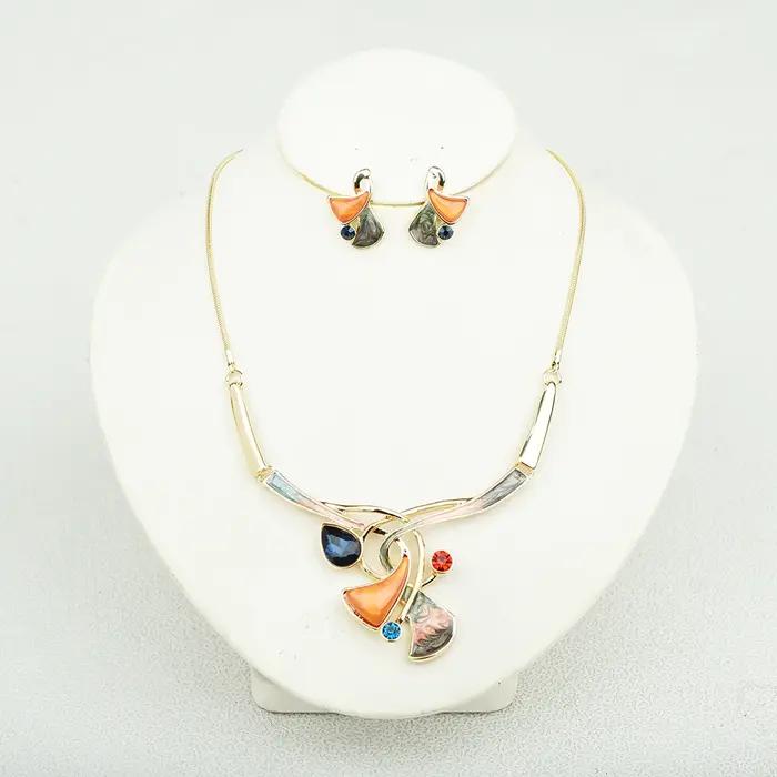ICEYY – ensemble collier et boucles d'oreilles en cristal de luxe pour femmes, ensemble de bijoux, a