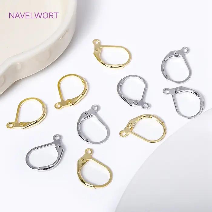 Boucles d'oreilles françaises à levier arrière plaquées or 18 carats pour bijoux personnalisés en argent sterling à offrir pour femmes occassions spéciales