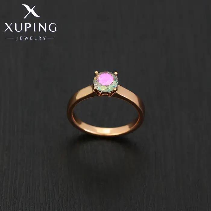 Bague En Plaqué Or 18 Carats Serties De Zirconium Blanc Geometrique Pour Femme Occasions Speciales