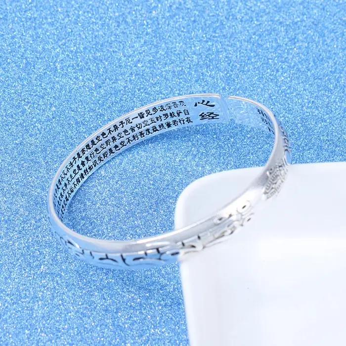 Bracelet Jonc Rond Tendance en Argent Sterling 925 pour Femme Occasions Spéciales Classique Blanc