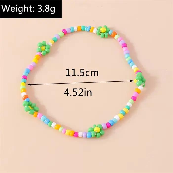 Bracelets de cheville bohème colorés en perles faites à la main pour femmes, Bracelet de plage d'été, chaîne de pied et de jambe, accessoires de bijoux pour filles