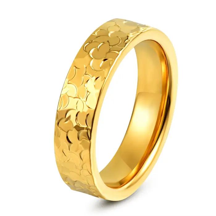 Bague Ice Ring Scintillante Charmhouse pour Femmes en Plaqué Or 24 Carats, Bague de Mariage Anti-Ternissement, Idéale pour Soirées et Cadeaux Spéciaux