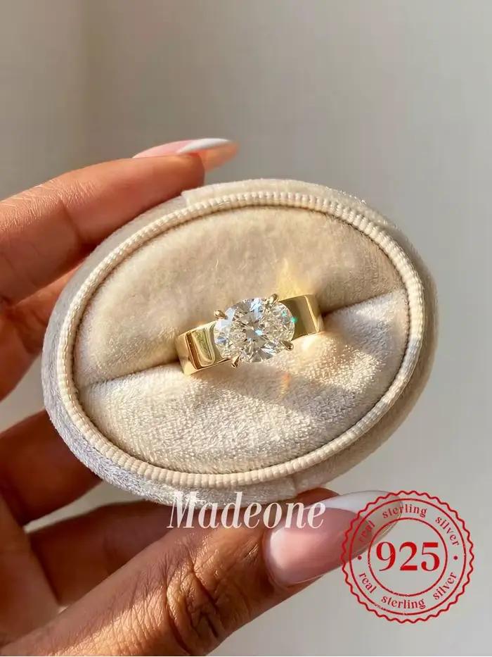 Bague en argent Sterling 925 pour femmes, design Vintage, zircon rond, pour fête d'anniversaire, mode de luxe, bijoux fins de haute qualité