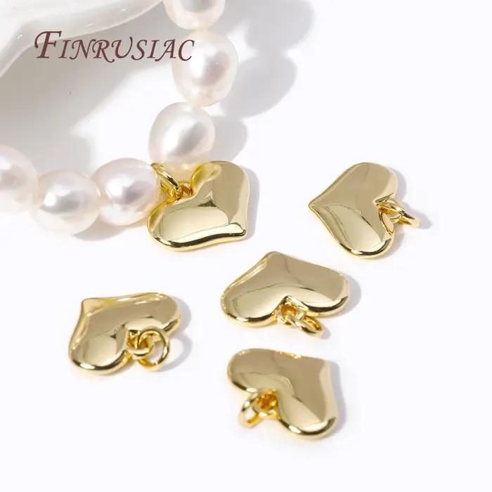 Pendentif coeur plaqué or 18 carats pour collier exécutif