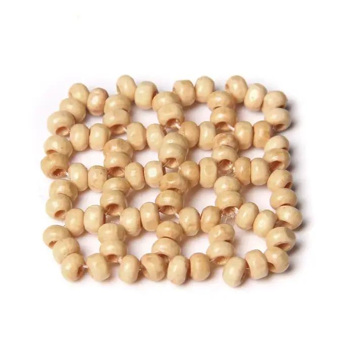 Boucles d'oreilles en bois faites à la main perles naturelles pour femmes occasions spéciales anniversaires mariages cadeaux personnalisés bricolage bijouterie