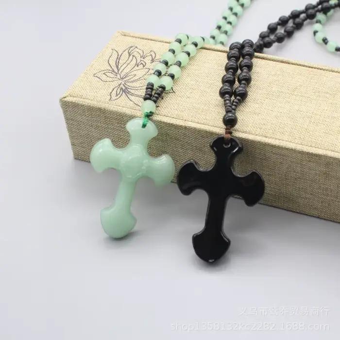 Pendentif de croix de style religieux classique, amulette de mode, accessoires de bijoux exécutifs, diversifier
