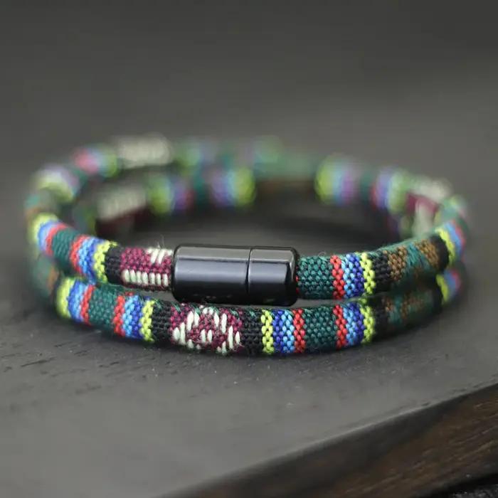 Bracelet Bohème Magnétique en Fil Robuste et Design Unique pour Hommes Occasions Spéciales Plage Aventures