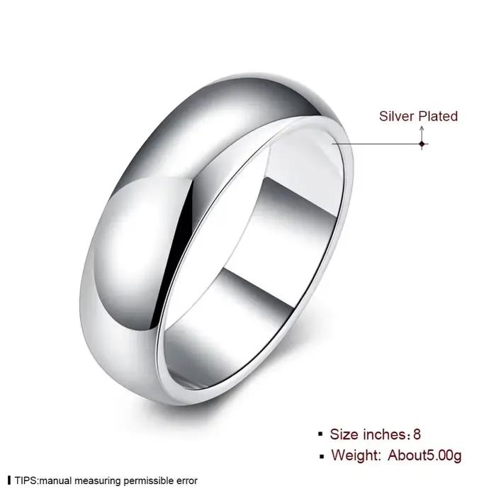 Alliance en argent sterling 925 élégante et simple pour mariage et occasions spéciales femmes
