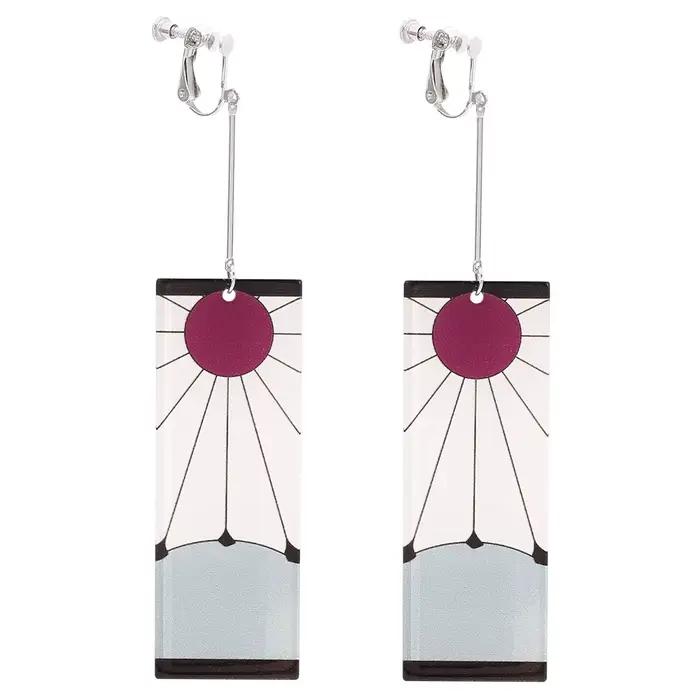 Boucles d'oreilles en acrylique Anime populaires, boucles d'oreilles Tanjiro pour femmes et hommes
