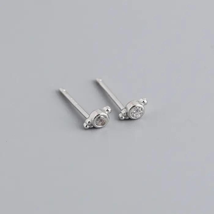 WANTME 925 en argent Sterling bohème Piercing petites boucles d'oreilles pour les femmes mode minima