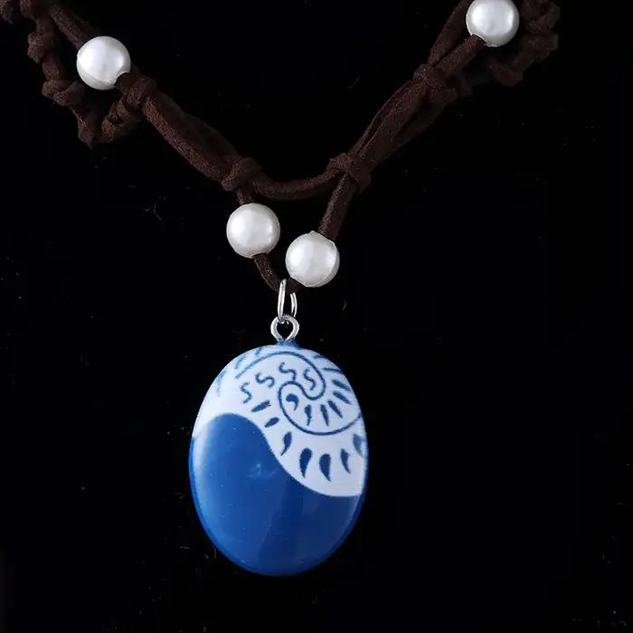 Collier de princesse Moana du film d'anime pour femmes et filles