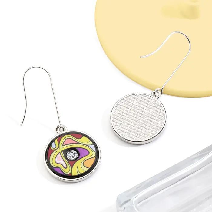 VAROLE – boucles d'oreilles pendantes indiennes pour femmes, classiques, Vintage, peintes, Style ethnique bohème, géométrique