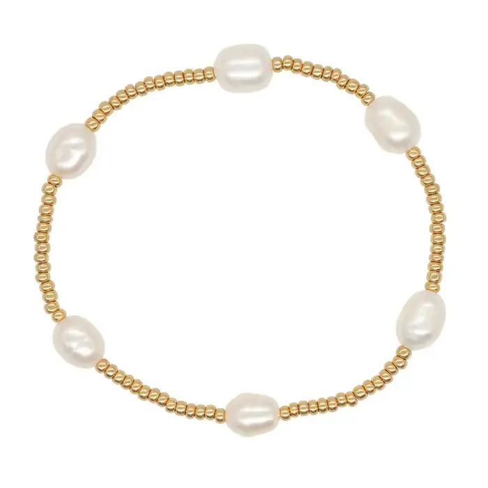 KKBEAD ensemble de bracelets de perles naturelles bijoux pour femmes plaqué or Miyuki Pulseras Mujer