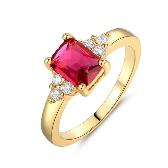 Bague en argent sterling 925 plaqué or 18 carats