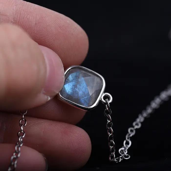 ITSMOS – Bracelet en argent Labradorite naturelle