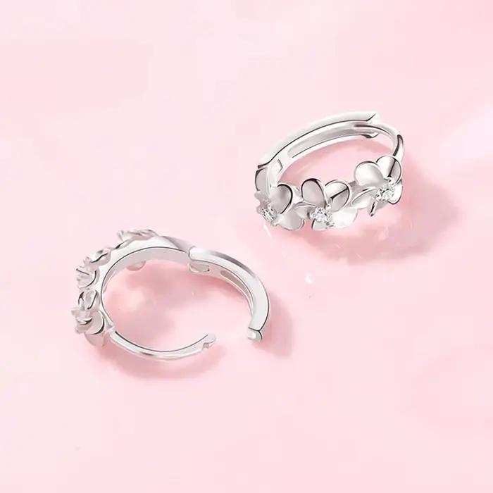 Boucles d'oreilles rondes en argent Sterling 925 pour femmes