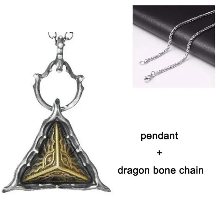 Collier œil d'Horus en cuivre pour hommes, pendentif mythologique de protection et tracker d'humeur pour soirées et événements spéciaux