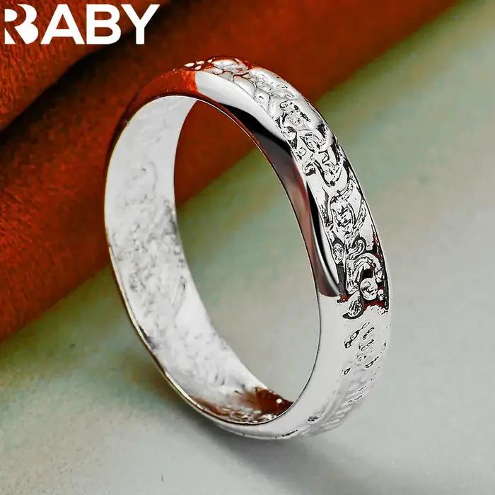 Bague géométrique en argent sterling 925 pour femmes et hommes, bijou moderne et élégant pour occasions spéciales et cadeaux de fête
