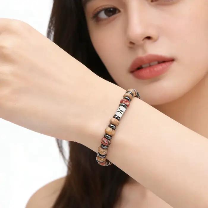 Bracelet Énergétique du Zodiaque en Pierres Naturelles
