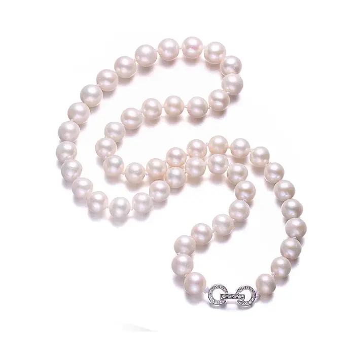Collier de perles d'eau douce naturelles pour femmes