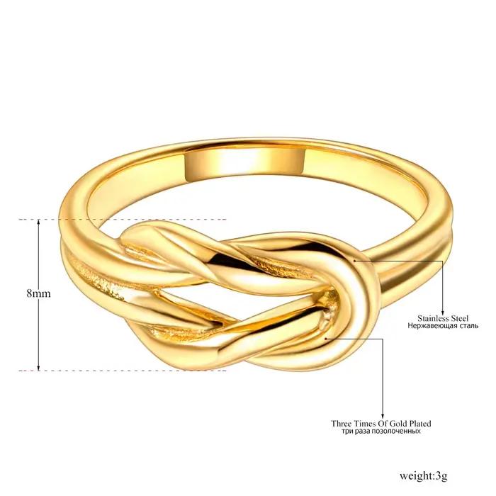 Bague Lokaer en acier inoxydable plaquée or 18 carats, design géométrique moderne pour femmes, élégante et durable, idéale pour les occasions spéciales