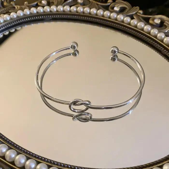 Bracelets en acier inoxydable Vintage pour hommes et femmes