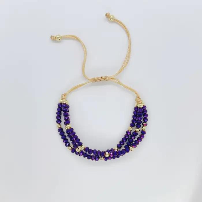 Bracelet empilable multicouche en cristal pour femmes romantique à offrir pour anniversaire mariage occasions spéciales