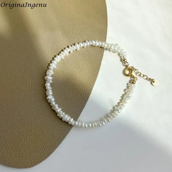 Bracelet de perles en or 14 carats pour femmes