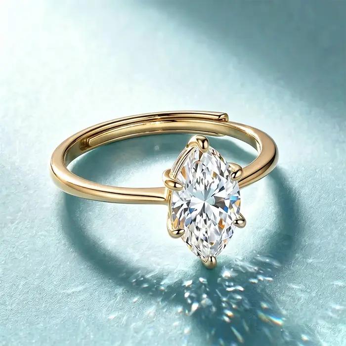 Bague en diamant Moissanite 3CT D VVS1 pour femmes, bague en argent Sterling S925, élégante et sophistiquée, bijoux de fête occasions spéciales ORSA JEWELS