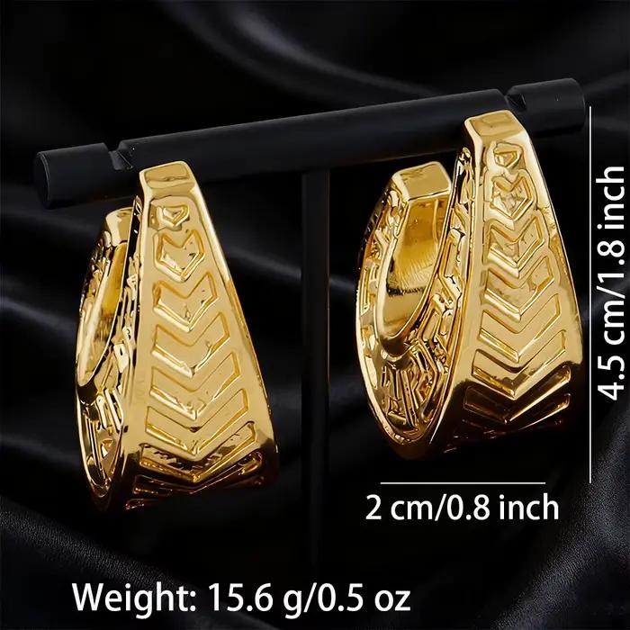 Boucles d'oreilles couleur or pour femmes