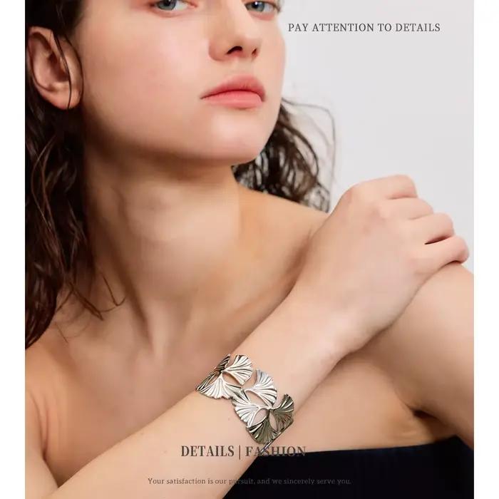 Bracelets en acier inoxydable design rétro moderne pour femmes occasions spéciales cadeaux de mode