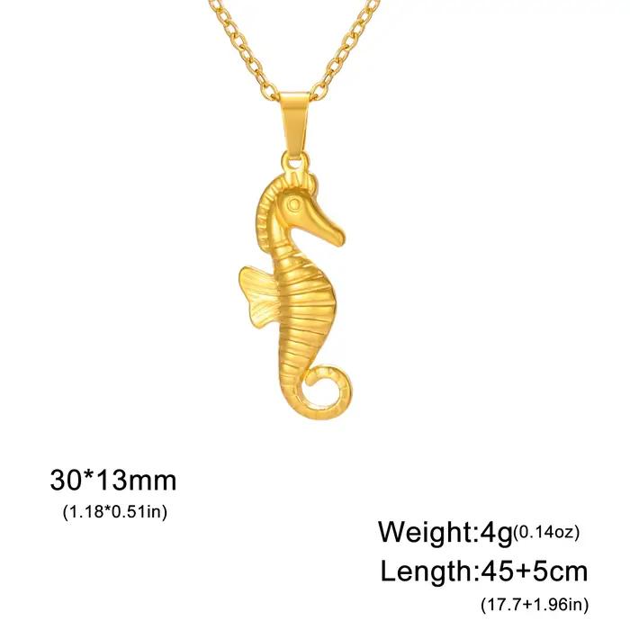 Skyrim-Collier pendentif hippocampe pour femme