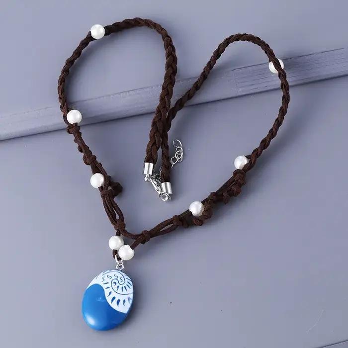 Collier de princesse Moana du film d'anime pour femmes et filles