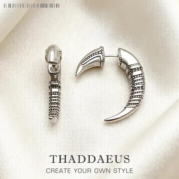 Boucles d'oreilles vintage en argent regardé 925 pour femme
