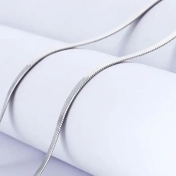 Collier chaîne à lame fine en argent Sterling 925