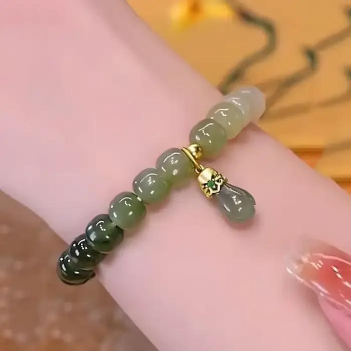 Bracelet de fleurs Hetian naturelles, plaqué or 18 carats, agate, tourmaline, exquis, bijoux sexy po