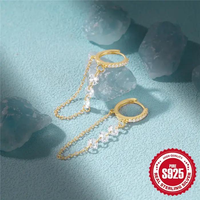 BOAKO – boucles d'oreilles rondes à pampilles en argent Sterling 925