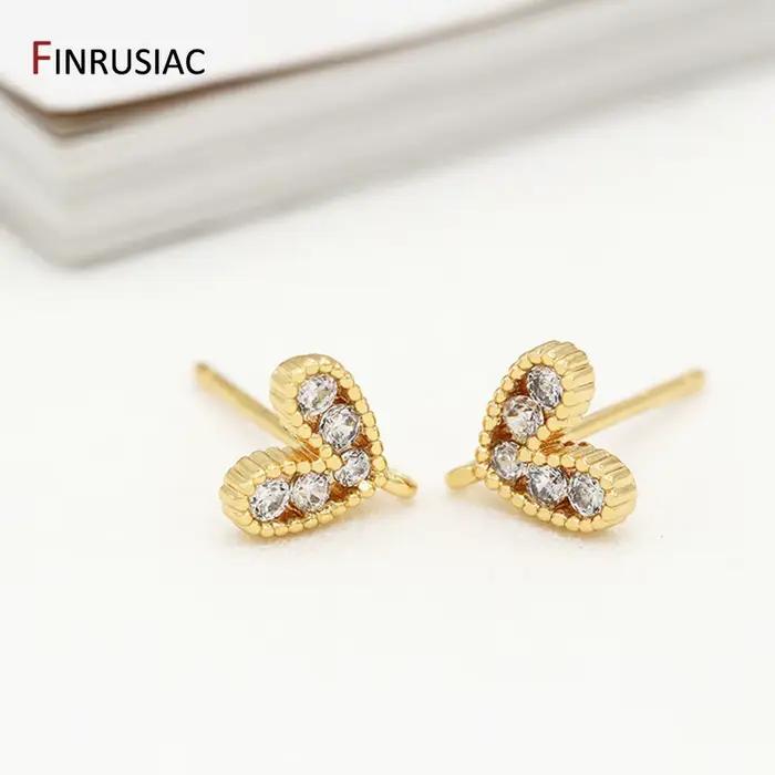 Boucles d'Oreilles Plaquées Or 14 Carats Incrustées Charmantes Accessoires Femme Occasions Spéciales Création Bijoux Uniques
