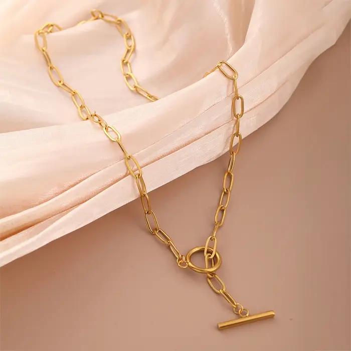 Bijoux en acier inoxydable ras du cou collier pour femme