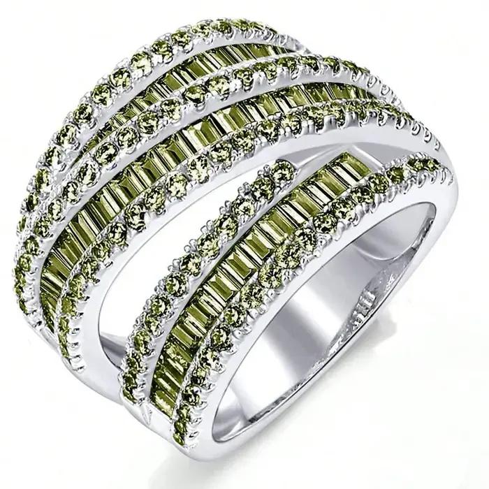 Bague en saphir et diamant précieux en or blanc pour femme