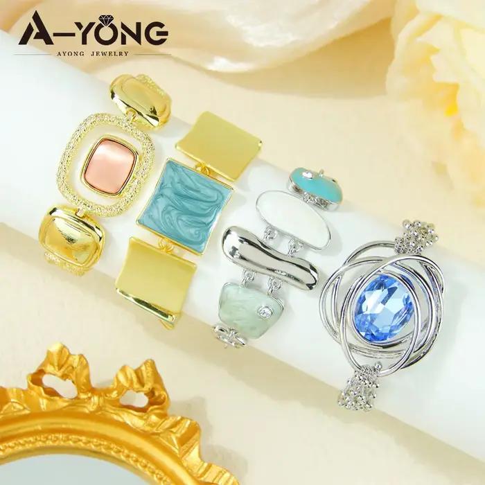 Bracelet en cristal coloré pour femmes brésiliennes
