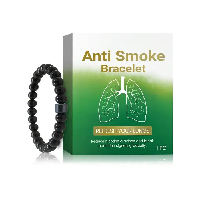 Décit de fumer Bracelet contrôle fumer dissiper dépendance Anti anxiété poumon détox nettoyage fumée Cessation Bracelets pour hommes femmes