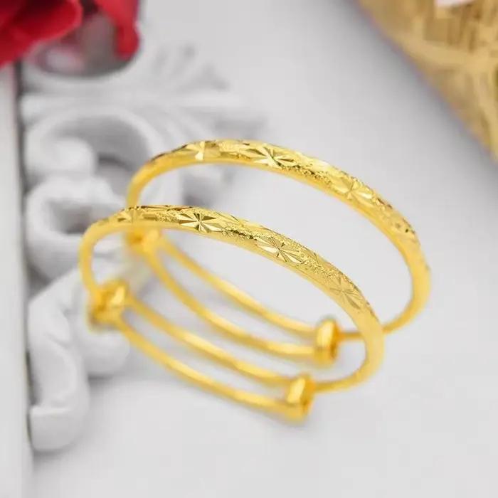 Petits bracelets plaqués or pour enfants